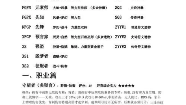 泰坦之旅最强职业